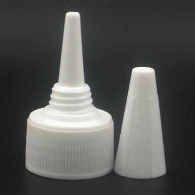 China Non Spill Plastic Dispensing Ribbed Cap 24-410 Twist Top Cap 10pc/pack for sale