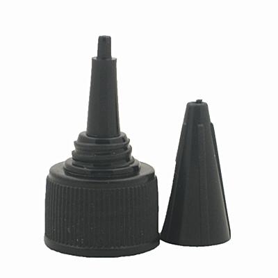 China Non Spill Plastic Dispensing Ribbed Cap 18-410 Twist Top Cap 10pc/pack for sale