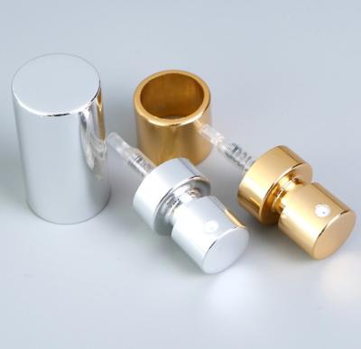 China Other 20mm 15mm 18mm Anodized Aluminum Crimp Fine Mist Fingertip Sprayer Pump Head For Glass Perfume Bottle With Lids for sale