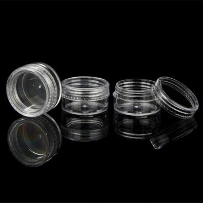 China Easy Clear Round 10g/ml Mini Empty Plastic Cream Bottle, Nail Art Glitter Dust Powder Case Jar Box Jar X10 for sale