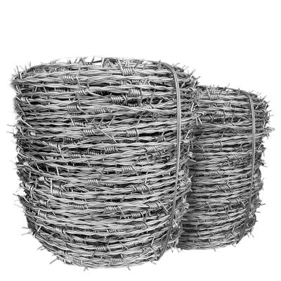 China Traditional Factory Cheap Price 4 Point Double Twist Twisted Galvanized Barbed Wire Galvanized For Sale for sale