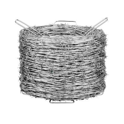 China Traditional Twist Factory Supply Galvanized Barbed Wire Fence Design Philippines Length Per Roll for sale