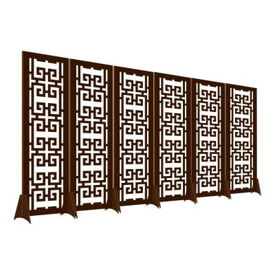 China Easily Assembled garden decorative metal screen fencing laser cut screen panels for outdoor for sale