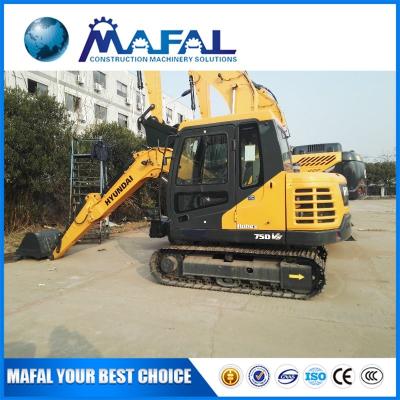 China R75BVS Digger Small Hydraulic Pump 7.5 Ton Korea brand Crawler Excavator for sale for sale