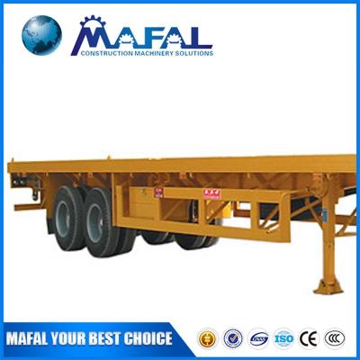 China MAFAL 40ft trailer 20ft trailer new flatbed gooseneck semi trailer trucks for sale for sale