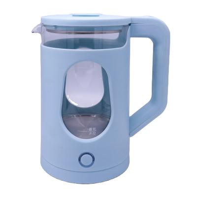 China Low Hot Blue Light 360 Degree Rotation Sale Transparent Borosilicate Glass Electric Kettle Home Electronics LED Kitchen Appliances for sale