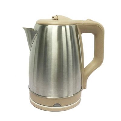 China 2021 Hot Selling Home Electronics Kitchen Appliances 360 Degree Rotation Base Water Boiling Electric Kettle 304 Stainless Steel Brown for sale