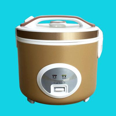 China 2021 New Style Low Power Consumption Small Home Kitchen Appliances Full Body Golden Luxury Electric Rice Cooker 1.2L 1.8L 220V for sale