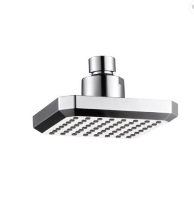 China No Diverting Bathroom 4 Inch Square ABS Chromed Plating Ceiling Overhead Shower Head for sale