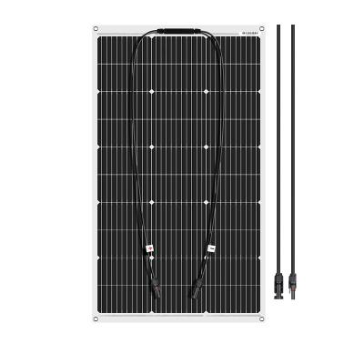 China Solar energy is converted into electricity 18V 100W Flexible Solar Panel Monocrystalline Solar Panel For Car/Home Waterproof Charge 12V 1000W Solar Panel for sale