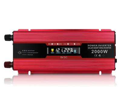 China DC12V/24V To AC 220V Power Converter Car Inverters With LED 20000W Peak Modified Sine Wave Inverter 27x10x5.5cm for sale