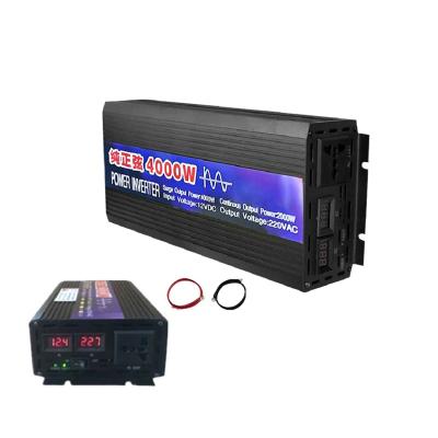 China Car Inverter 12V To 220V 50Hz 60Hz Pure Sine Wave For Home Outdoor Car Power Inverter Voltage Converter 4000W 3000W 2000W 27.7x15x7.5cm for sale