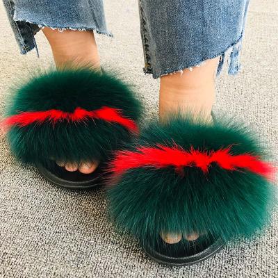 China Fashion Trend Manufacturers Fur Home Slippers Pom Pom Fur Slippers Women Fur Sandal Slipper Full Slips Sets For Women Toddler Kids for sale