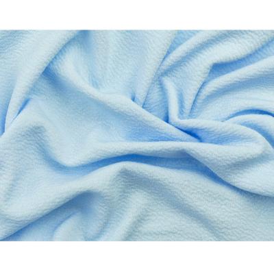 China Free Sample Solid Color 95% Polyester 5% Spandex Tear-Resistant Crepe Knit Fabric for sale