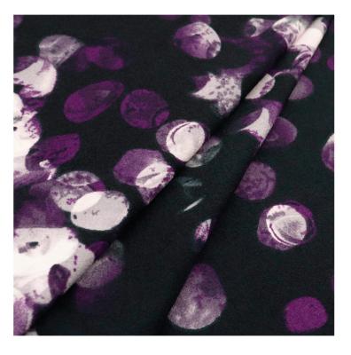 China And high quality of 210GSM Tear-resistant noble smooth polyester printed jersey knit fabric for sale