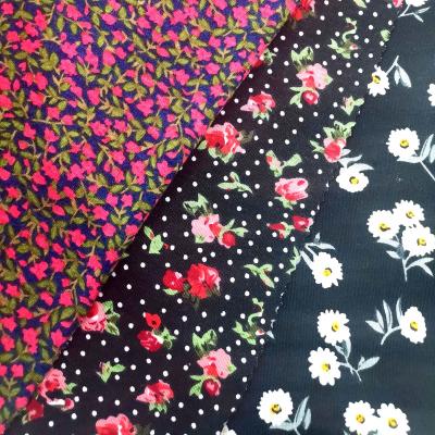 China New Jersey Tear-resistant Cotton Feeling Fabrics For Garments And Stretch Fabric For Dress With Digital Printing From Fabric Manufacturer for sale