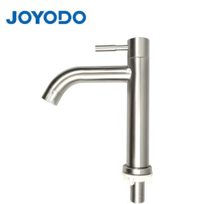 China China Faucets Supplier JOYODO 304 Metered Single Handle Stainless Steel Basin Faucet for sale