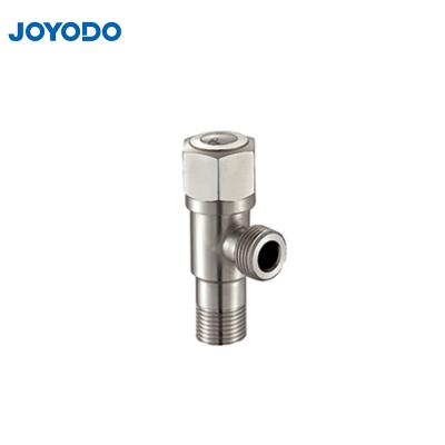 China SS 304 Stainless Steel Handle Quick Open Solid Design Smooth Stop Cross Angle Valve for sale