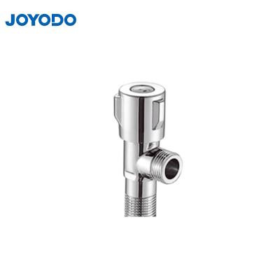 China Quick Open Solid Smooth Cross Handle Design Brass Angle Valve Shut Off SS JYD-8317 for sale