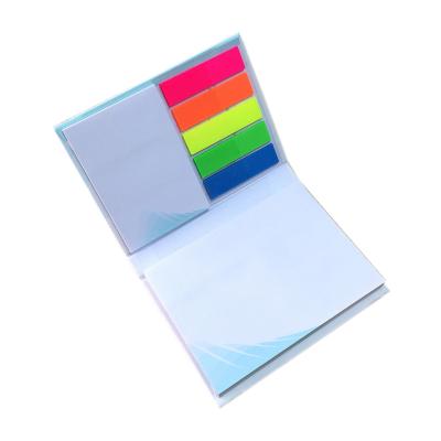 China Hard Cardboard Cover Notepad Manufacturer Customized Cardboard Notes With Colorful Sticky for sale