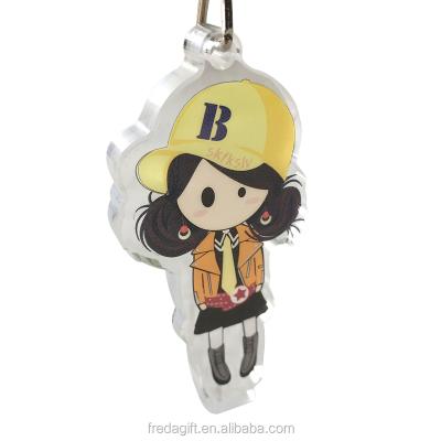 China Fashionable Promotion Gift Acrylic Key Chain Shape Customized for sale