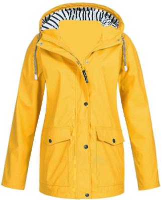 China Wholesale Women Plus Size Polyester Anorak Hoodie Long Waterproof Jacket Outdoor Jacket Coat for sale