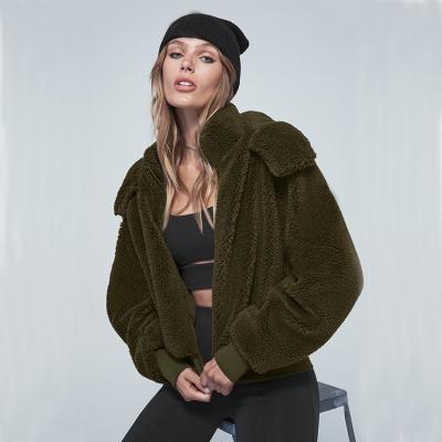 China Anti-Wrinkle Coat For Women Pea Casual Winter Coats Classic Faux Fur Coat Double Breasted Women's Mid Long for sale