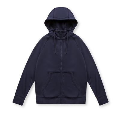 China High Quality Cotton Breathable Causal Oversized Mens Terry Stretchable 260g Full Zip Up Hoodies for sale