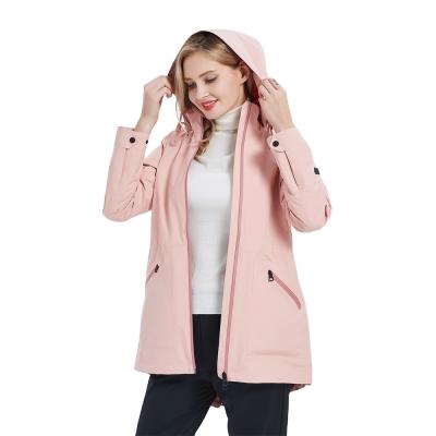 China Windproof Anorak Hoodie Jacket Outdoor Rise Waterproof Coat With Zipper Women's Coats And Jackets for sale