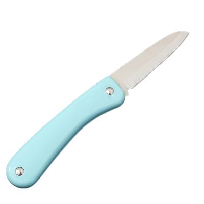 China Viable Folding Knife New Product Fruit Knife Portable Folding Knife Candy Color for sale