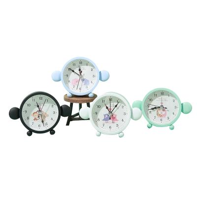 China 3 Inch Alarm Clock Radio Children's Study Desk Cute Animal Two Ears for sale