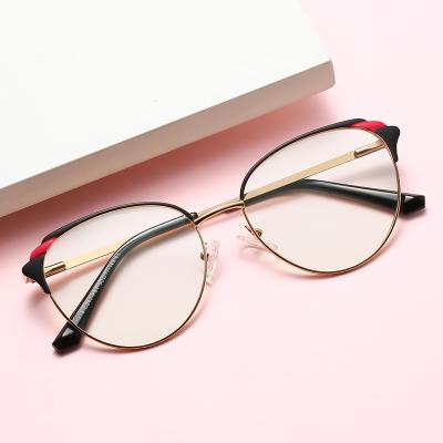 China 2022 Popular Factory Direct Selling Metal Small Round Clear Eye Glasses OEM Brand Anti-blue Glasses Eye Glasses for sale