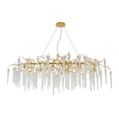 China Modern Luxury Ceiling Crystal Wedding Modern Living Room Staircase Hotel Pendant Lighting Chandelier for sale