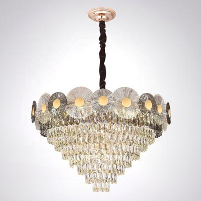 China Modern Contemporary Crystal Chandelier Business Hall Meeting Room Hotel Lobby Decorative Chandelier for sale