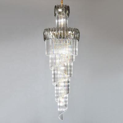 China Modern High Quality Large Staircase Crystal Chandelier for sale