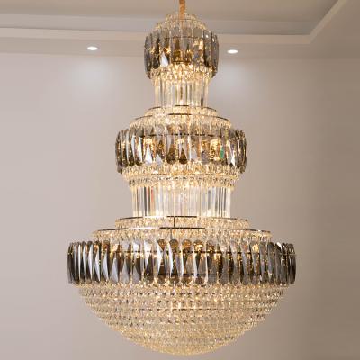 China New Arrival Modern Long Modern Ceiling Lamp Stairwell Hotel Chandeliers Ceiling for sale