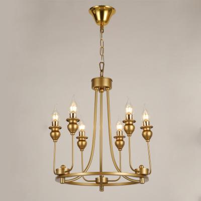 China Modern Popular Style E14 Socket Metal Pendant Lamp Brass Plated Finish For Home for sale