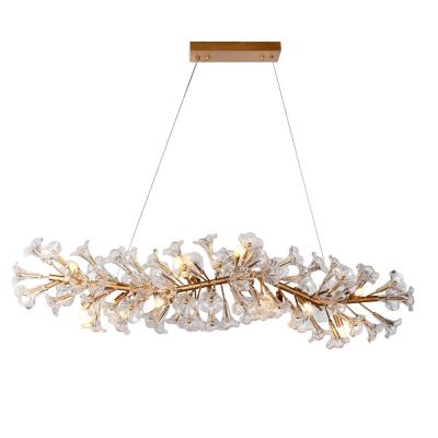 China Modern Luxury Handmade Glass Pendant Lamp Flower Chandelier Italy Designer for Indoor Decor for sale