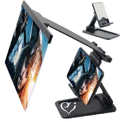 China Screen Magnify Latest 12 Inch Bracket Mobile Phone Screen Magnifier 3D HD Folding Amplifier Stand Desktop Mobile Phone Video Holder for sale