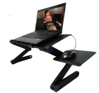 China (Size) Ergonomic Adjustable Aluminum Laptop Mount Computer Stand Foldable Cooling Non-Slip Desk For Bed for sale