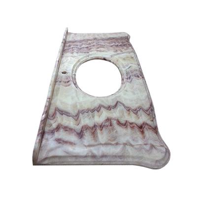 China Customized high quality innovative design give Dragon Jade Natural Marble a unique red texture for sale