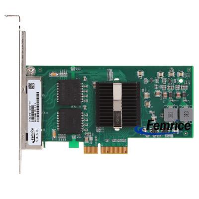 China Femrice 1G Quad Port RJ45 Ethernet Server Adapter Intel I350 Chip Server Network Interface Cards for sale