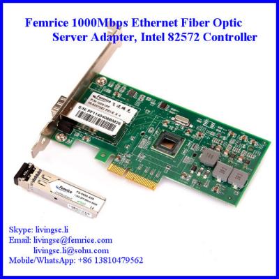 China 1000Mbps Server Ethernet Network Adapter SFP Slot*1 Network Card PCI Express Bus Interface Card  Femrice 10001PF for sale