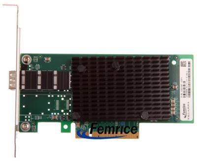 China Femrice 10 Gigabit PCI Express Server Adapter Single SFP+ Fiber Port Network Work Interface Card INTEL 82599 Chipset for sale