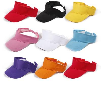 China Stock Inventory Customized Summer Fashion UV-Resistance Cotton Sunvisor Sun Visor Hat / Hat for sale