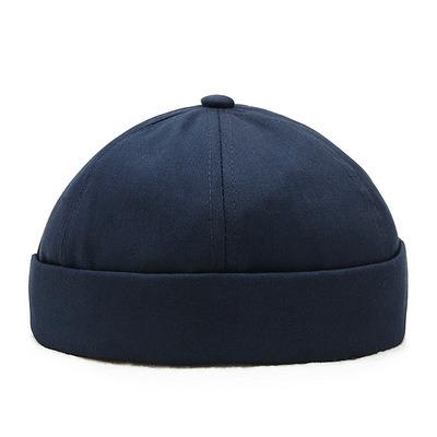 China Wholesale Custom Blank Inventory Manufacturer Docker Hats Adjustable Brimless Hat Rolled Cuff Men Docker Hats for sale