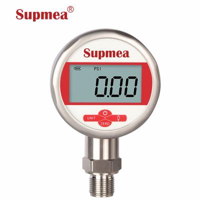 China 304 Stainless Steel Stable Performance Digital Hydraulic Pressure Industrial Oil Air Water Pressure Gauge for sale