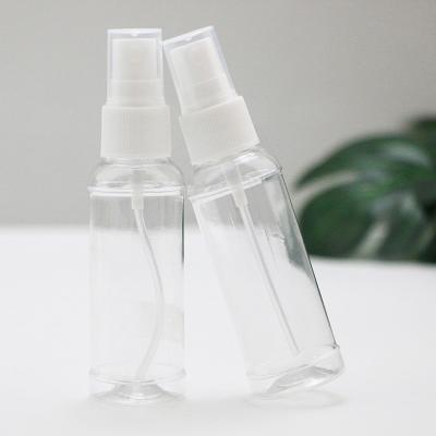 China Wholesale 50Ml Empty Good Mist PET Plastic Spray Seal Bottle For Cosmetic Packaging for sale