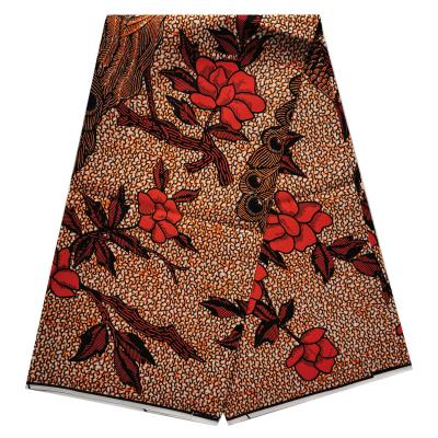 China 2022 Anti-Static New Plain Super Genuine Polyester Woven 100% African Wax Print Fabric for sale