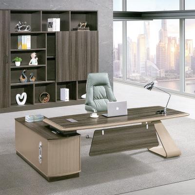 China Modern New Extendable Chair Luxury Manager Desk For Office Furniture L Shaped Design for sale